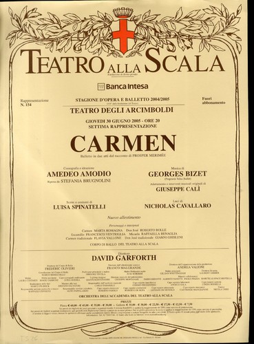 Teatro alla scala locandina - teatro,