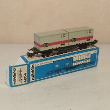 Märklin HO 4664 – Carro porta container, BOX M104