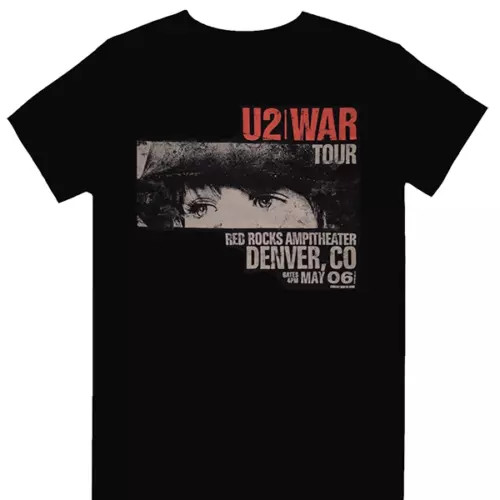 Shirt band war - t-shirt, red