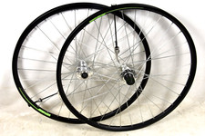 Coppia Ruote Freno a Disco 26" 559 - 18 Set Mozzo Cassetta 8/9/10 Velocità Q/R Nero