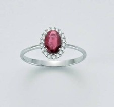 Anello Miluna Rubino Fucsia e