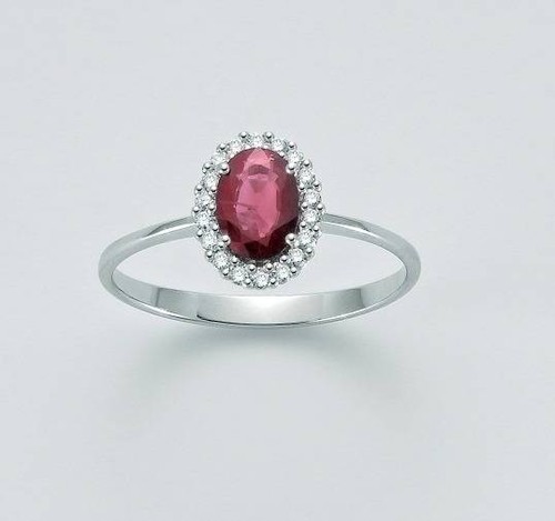 Anello miluna rubino fucsia - rubino, e