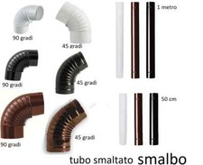 GOMITi CURVe TUBI STUFA CAMINO CANNE FUMARIE SMALTATI  misure varie