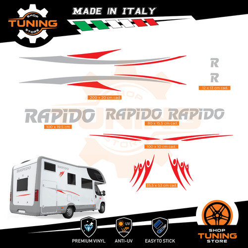 Kit adesivi camper rapido - adesivi,