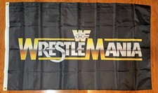 Wwf wrestlemania westling flag - wwf,