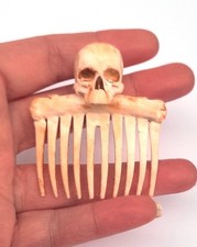 Pettine Capelli Teschio Gotico