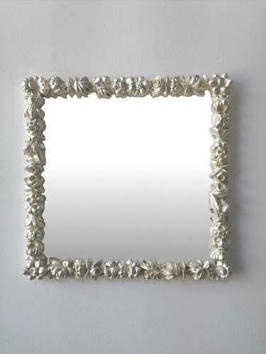Specchio con cornice legno - specchio,