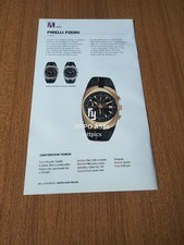 PIRELLI PZERO LUXURY GOLD & BRACELET WATCH OROLOGIO SCHEDA TECNICA AD