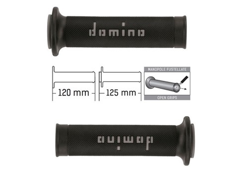 Domino manopole grigie nere - grigie,