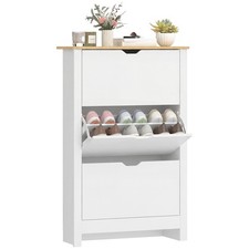HOMCOM Scarpiera Slim per 18