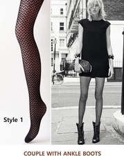 Collant donna a rete fantasia