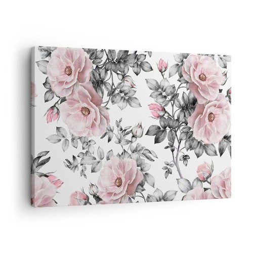 Quadro tela 70x50cm fiori - su,