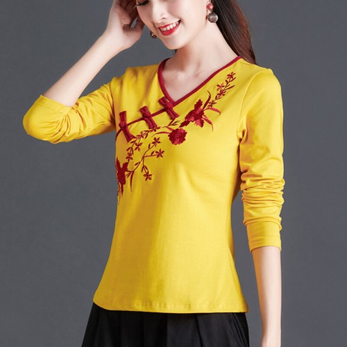 Shirt donna cinese ricamo - donna,