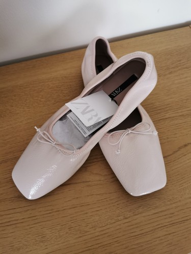 Ballerine zara patent taglia - patent,