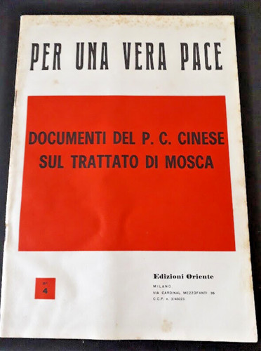 Per una vera pace - vera, documenti