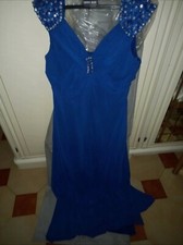 Vestito donna elegante lungo cerimonia con strass pietre sulle spalline.