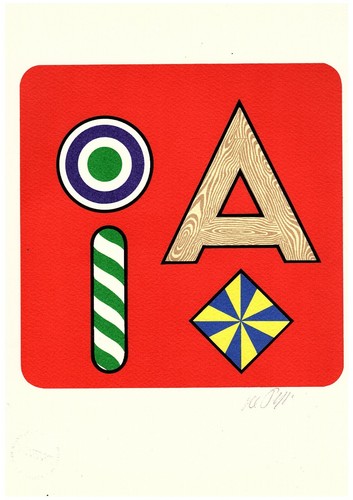Lucio del pezzo lettera a - lucio, "lettera