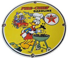 Insegna Texaco Vintage - Insegna Porcellana Fan Favorita Cartone Animato Benzina Pompa Gas