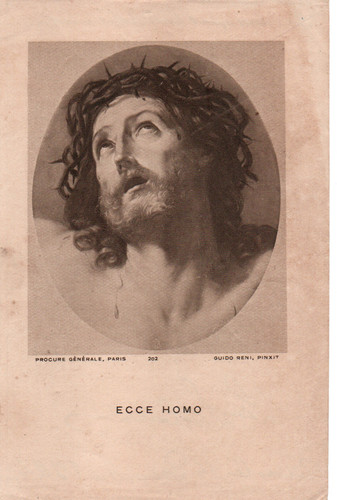 Image pieuse ecce homo 1924 - image,