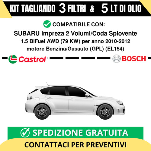 Tagliando per subaru - subaru, impreza