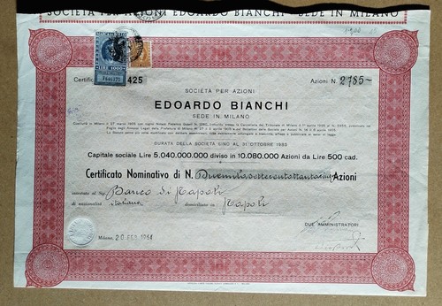 2785 azioni edoardo - 2785,