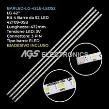 KIT 4 BARRE STRIP 52 LED TV LG