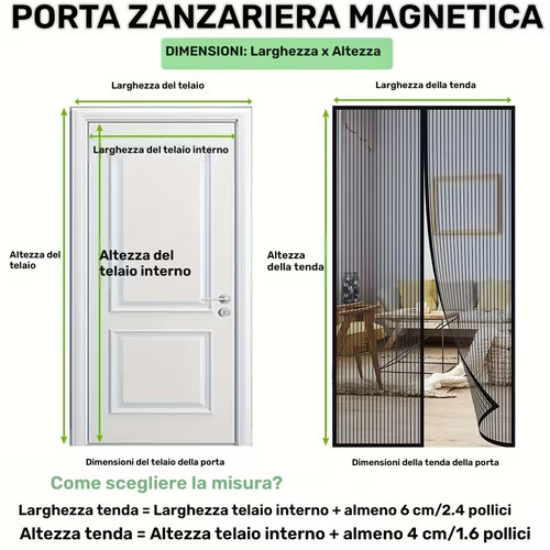Tenda scorrevole magnetica - tenda,