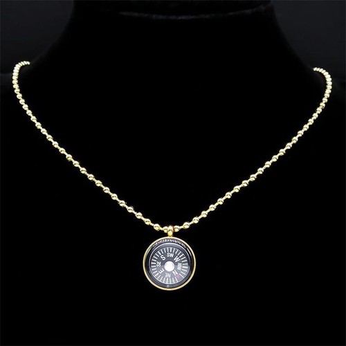 Collana ciondolo bussola real - collana,