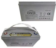 BATTERIA GEL 12V 120 AH VRLA PER FOTOVOLTAICO PANNELLO SOLARE CAMPER ACCUMULO UP