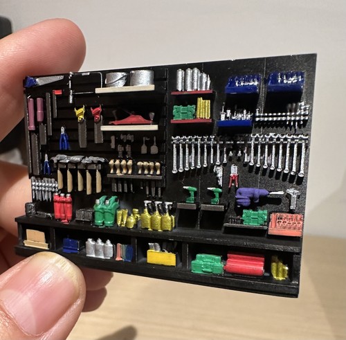 Diorama accessori garage - 1:64,