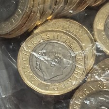 £1 Re Carlo III monete da una