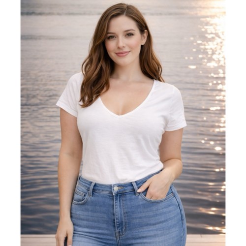 Body donna bianco manica corta