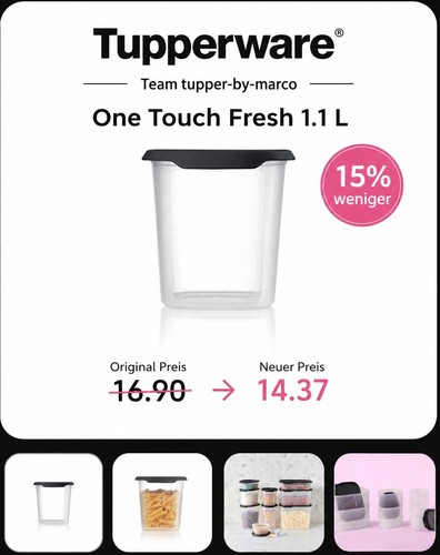 Tupperware one touch fresh - tupperware,