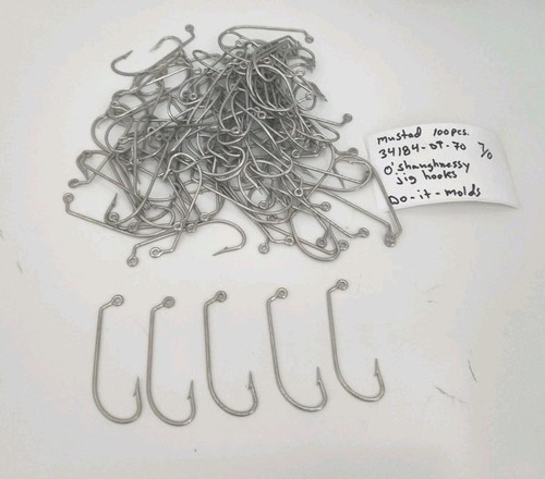Mustad shaughnessy jig hooks - jig,