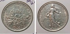 Francia 5 franchi, 1964  ARGENTO KM 926