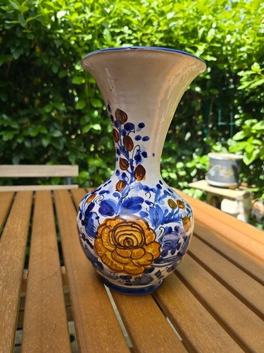 Vaso vintage ceramica maiolica - vintage,