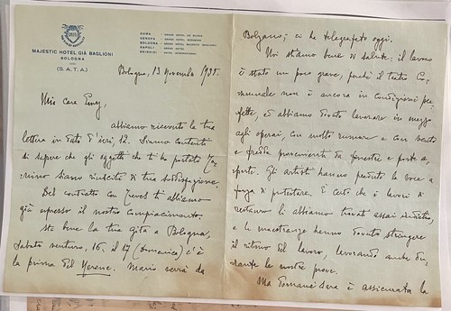 Lettera manoscritta maestro - manoscritta,