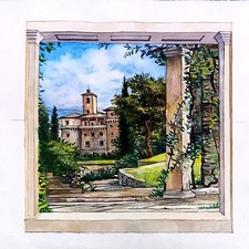 dipinto acquarello su carta
