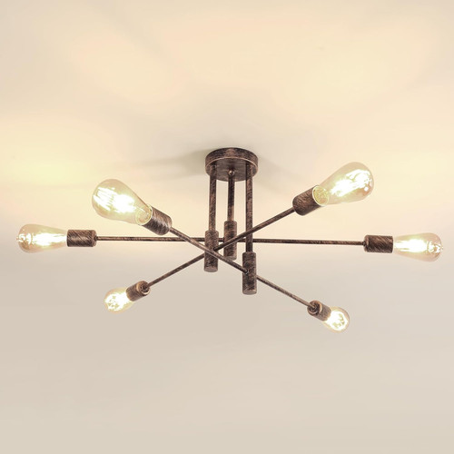 Plafoniera bronzo soffitto - plafoniera,