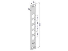CONTROPIASTRA P/SERRATURE PORTE BLINDATE IN ACCIAIO INOX INT.28 CP2500  (CP25...