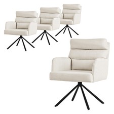 Set 4 sedie da pranzo beige