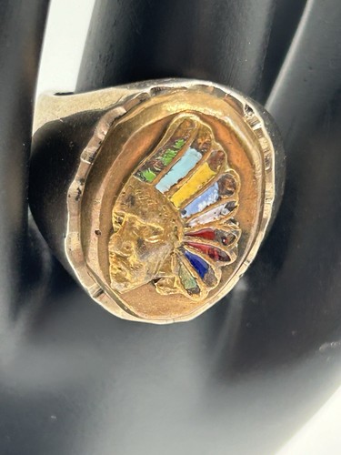 Anello biker messicano vintage