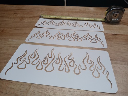 Flames gessato aerografo - flames,