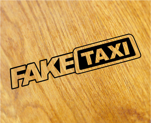 Adesivo sticker fake taxi - adesivo,