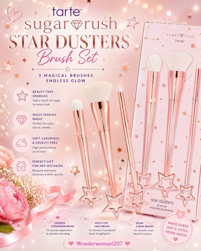 Set spazzole tarte sugar rush - spazzole,