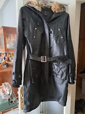 Parka donna vera pelle colore nero tg 44 Condipel