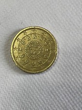 moneta da 50 cent rara del Portogallo, anno 2002