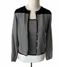 Vtg LUCIA BURNS Twin Sweater