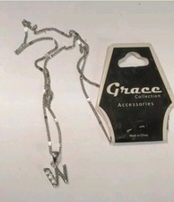 Moda Lettera W Iniziale Alfabeto Collana Con Ciondolo Strass Catena 0005