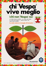 Poster vespa 40x30 cartoncino - vespa,